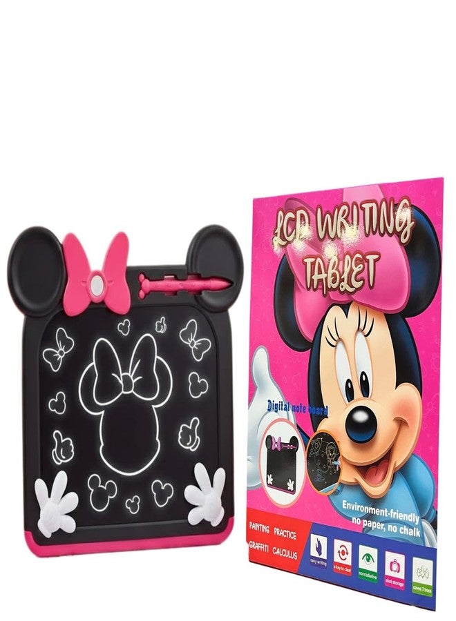 Kriiddaank Minnie LCD Writing Magic Tablet 9 Inch, Electronic Drawing Pad for Kids, Preschool Education Toy, Toddler Travel Game for Boys & Girls, Birthday Gift for 3 4 5 6 7 8 9 Year (Pink) - Image 1